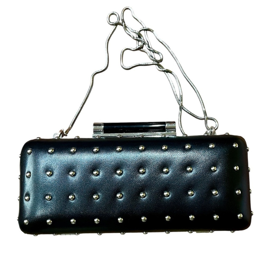DVF Tonda Studded Clutch/Shoulder Bag